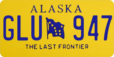 AK license plate GLU947