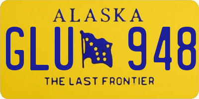 AK license plate GLU948