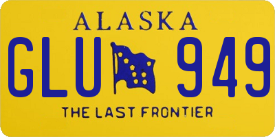 AK license plate GLU949