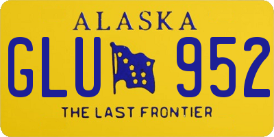 AK license plate GLU952