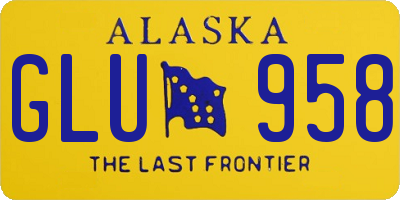 AK license plate GLU958