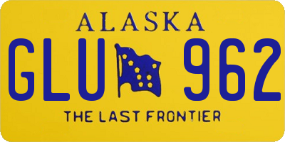 AK license plate GLU962