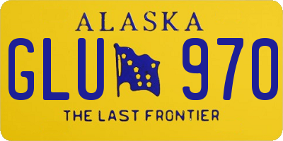AK license plate GLU970