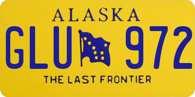 AK license plate GLU972