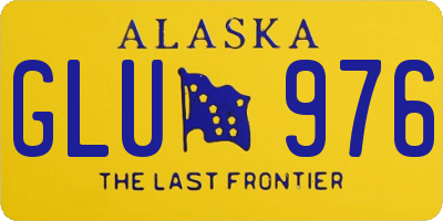 AK license plate GLU976