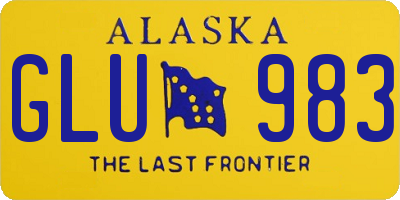 AK license plate GLU983