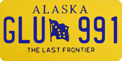 AK license plate GLU991