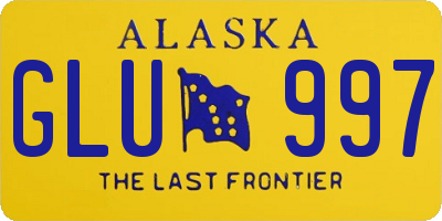 AK license plate GLU997