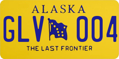 AK license plate GLV004