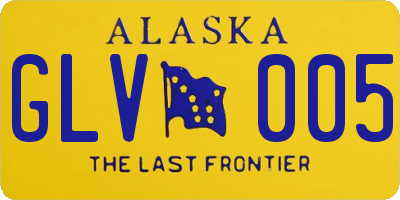 AK license plate GLV005