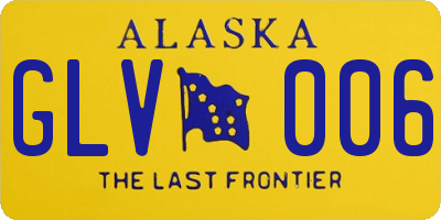 AK license plate GLV006