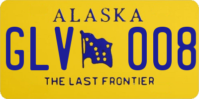 AK license plate GLV008