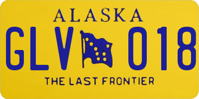 AK license plate GLV018