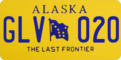 AK license plate GLV020