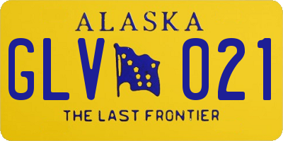 AK license plate GLV021