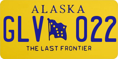 AK license plate GLV022