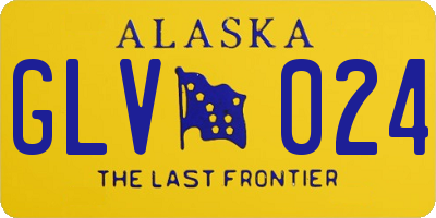 AK license plate GLV024
