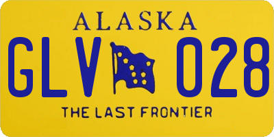 AK license plate GLV028