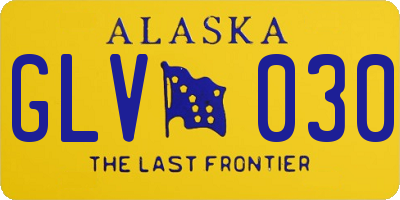 AK license plate GLV030