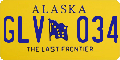 AK license plate GLV034