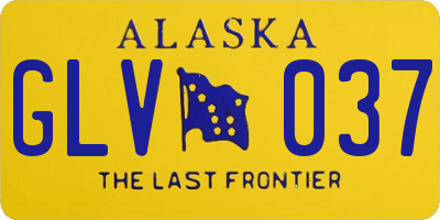 AK license plate GLV037