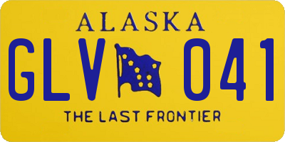 AK license plate GLV041