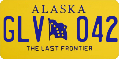 AK license plate GLV042