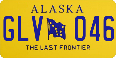 AK license plate GLV046