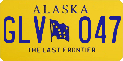 AK license plate GLV047