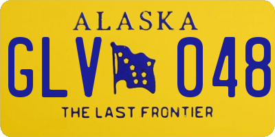 AK license plate GLV048
