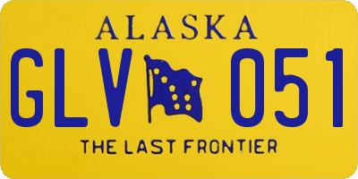 AK license plate GLV051