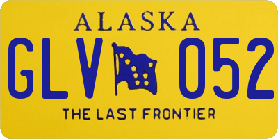 AK license plate GLV052