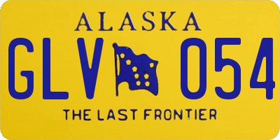 AK license plate GLV054