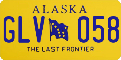 AK license plate GLV058