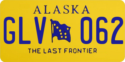 AK license plate GLV062