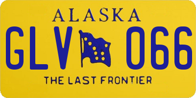 AK license plate GLV066