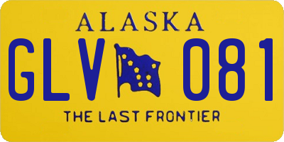 AK license plate GLV081