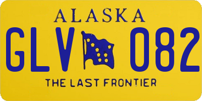 AK license plate GLV082