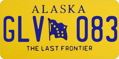 AK license plate GLV083