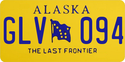 AK license plate GLV094