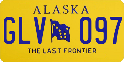 AK license plate GLV097