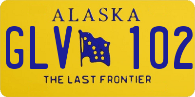AK license plate GLV102