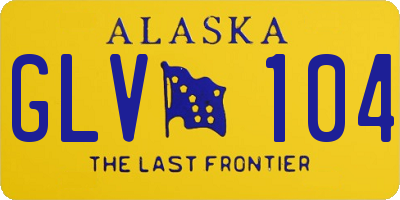 AK license plate GLV104