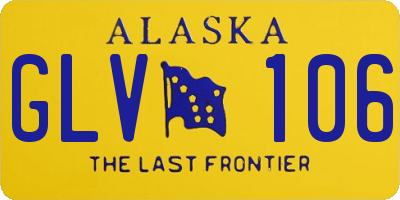 AK license plate GLV106