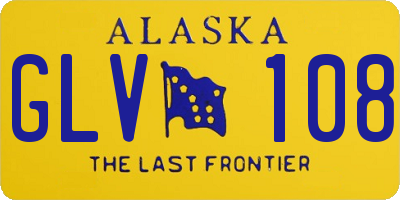 AK license plate GLV108