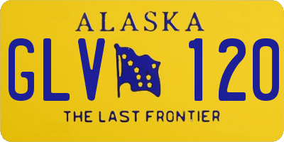 AK license plate GLV120