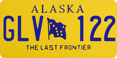 AK license plate GLV122