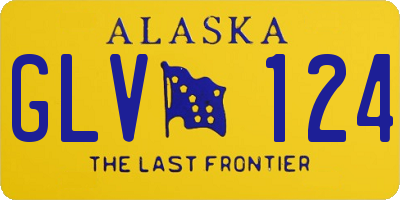 AK license plate GLV124