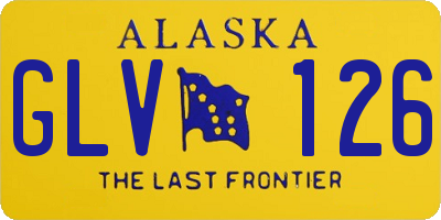 AK license plate GLV126