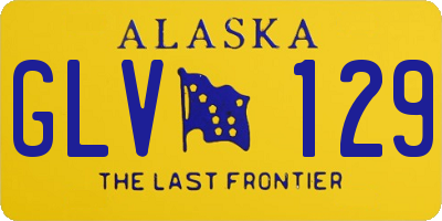 AK license plate GLV129